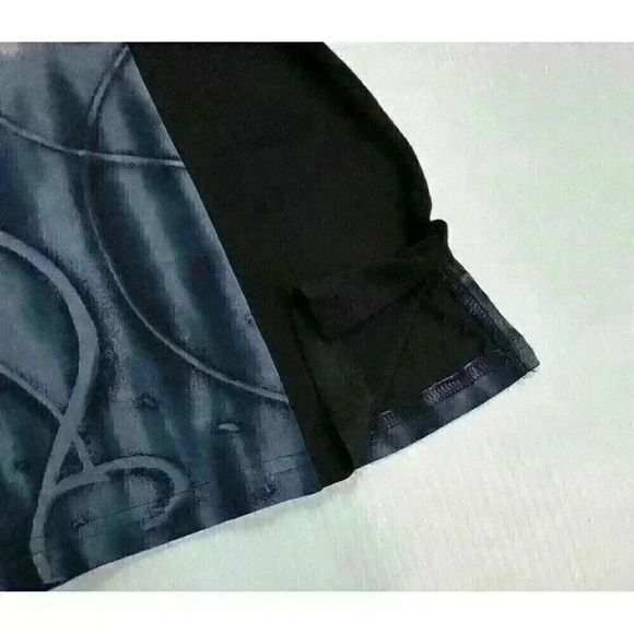 Parsley & Sage Womens SM Rayon Multicolor Abstract Tunic 3/4 Sleeve Pocket VNeck - Picture 9 of 12